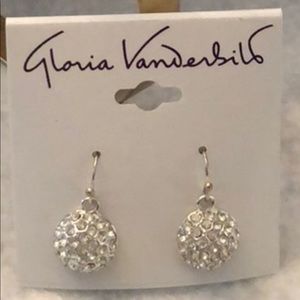Gloria Vanderbilt Silver Earrings